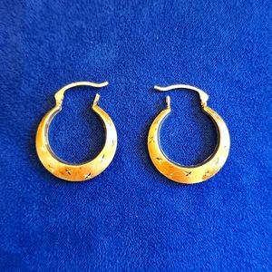 14k Gold Hoops